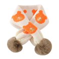 thumbnail image 1 of MesaSe Plush Balls Ears Decor Fleece Lining Solid Color Ear Protection Baby Beanie Winter Infant Cartoon Shape Bucket Hat Scarf Cap, 1 of 10