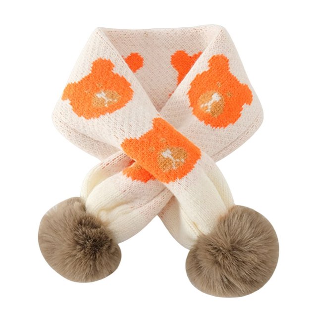 MesaSe Plush Balls Ears Decor Fleece Lining Solid Color Ear Protection Baby Beanie Winter Infant Cartoon Shape Bucket Hat Scarf Cap