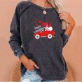 thumbnail image 2 of CEHVOM Imprimé de la Saint-Valentin pour Femmes, Col Rond Décontracté, Manches Longues, Chandail Molletonné à Enfiler, Hauts, Chemise, Blouse, 2 of 5