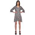 thumbnail image 1 of Moomaya Bathrobes For Women Wrap Printed Ruffle Style Bride Getting Ready Dress, 1 of 5