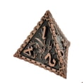 thumbnail image 3 of 7Pcs Polyhedral Dice Irregular Big Numbers Board Games Board Game Props Red-Copper, 3 of 5