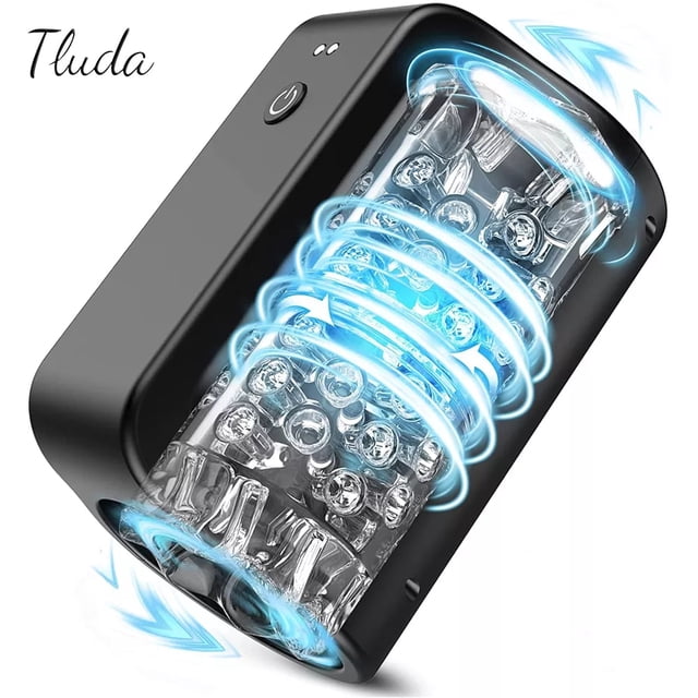 XBONP Masturbateur Automatique pour Homme 7 Modes Rotation Homme Carrosse Jouets de Sexe pour Adultes Noir