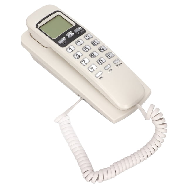 Retro Wall Phone KXT777CID Corded Wall Phone Calendar LCD Display Function Landline Corded Telehone For Hotel