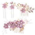 thumbnail image 1 of 4 Pcs Peigne à Cheveux Fleur, Épingle à Cheveux, Accessoire de Cheveux de Mariage, 1 of 9