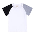 thumbnail image 3 of Ensemble Deux Pièces T-Shirts pour Filles Couleur Unie Col Rond Manches Courtes et Shorts, 3 of 7