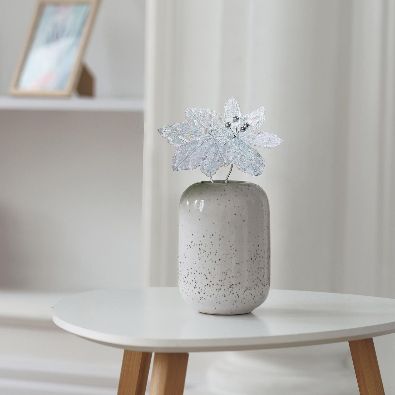 Pic À Poinsettia Blanc - Lot De 12