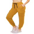 thumbnail image 1 of CHOK Pantalon Cargo Jogger Décontracté Super Doux pour Femmes Noir G, 1 of 6