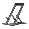 thumbnail image 4 of Cagogo 2Pcs Tablet Stand, Portable Foldable Lazy Desktop Stand for Phone Tablet, Aluminum Alloy Adjustable Non Slip Holder, Multi Angle Bracket for Home Office Bed Reading Watching Videos, 4 of 9