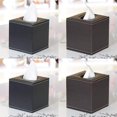 thumbnail image 3 of Tissue Box Holders, Tissue Box Cover Napkin Holder Pu Leather Tissue Dispenser Facial Tissue Box For Home Office Car Tissue Cover (brown), 3 of 3