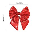 thumbnail image 3 of Bows for Christmas Tree, Christmas Ornament - Christmas Bow Decorations Garland Bow Small Christmas Tree Bow Sequin Bow Tie Christmas Decoration Bow Decorations for Home Christmas Party, 3 of 6