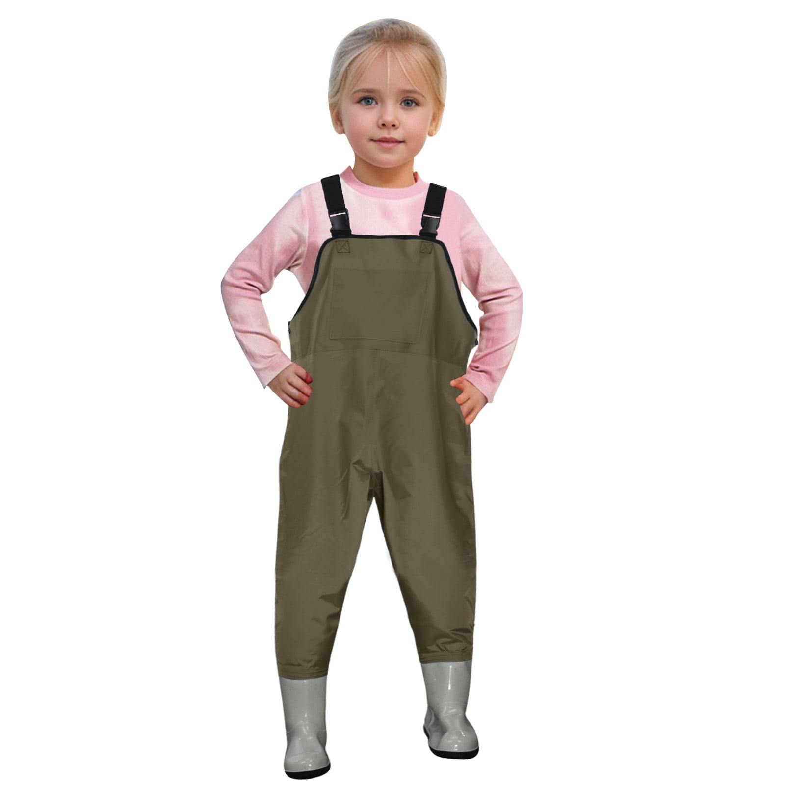 Kids Chest Waders for Fishing - Waterproof Youth Waders with Boots