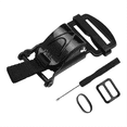 thumbnail image 1 of Helmet Quick Release Buckle Replacement Kit, Ratcheted Helmets for Chin Strap Up to 1inch, Motorcycle Helmets Black, 1 of 5