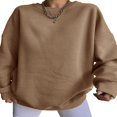thumbnail image 2 of Women Loose Pullover Sweatshirts Letter Thickened Long Sleeve Tops, 2 of 3