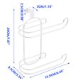 thumbnail image 3 of Birdeem Kitchen Storage Roll Paper Rack Hanging Door Towel Rack Drawer Hanging Back Bathroom Double-Layer Paper Rack, 3 of 11