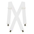 thumbnail image 1 of Hold'Em Suspenders for Men Heavy Duty utility Clips 2 Wide - White, 1 of 1