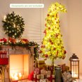 thumbnail image 2 of Costway 7 FT Whimsical Christmas Tree with Bendable Top, 366 Branch Tips, 160 LED Lights, 2 of 10