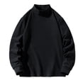thumbnail image 1 of Timegard Fall Tops for Men High Neck Thermal Underwear Solid Color Comfy Pullover Casual Long Sleeve Tops, 1 of 7