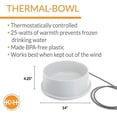 thumbnail image 4 of K&H Thermal-Bowl Outdoor Large Heated Dog Bowl Grey, 4 of 7