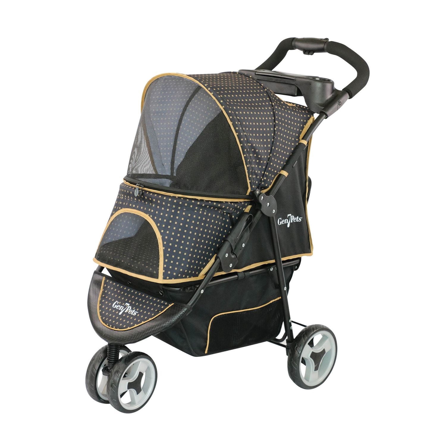 Poussette pour animal domestique (chien et chat) Promenade de Gen7Pets - Pépite d’or