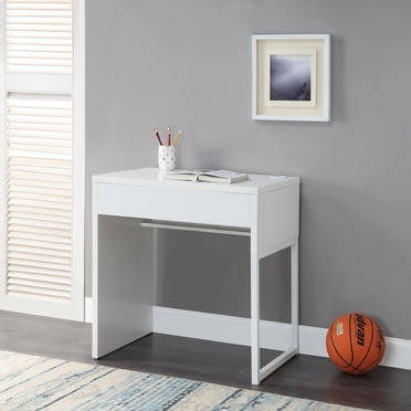 Mainstays Bureau en Bois et Métal, Blanc