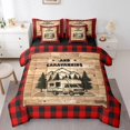 thumbnail image 1 of Erosebridal Rustic RV Car Bedding Full Comforter Set, Camper Down Comforter, Jungle Adventure Decor, Reversible 7-Piece, 1 of 1