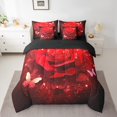 thumbnail image 2 of YST Red Rose 7-Piece Full Bed in a Bag Comforter Set – Rustic Aesthetic Animal Bedding with Sheets, 2 of 5
