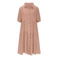 thumbnail image 3 of Gspmoly Robes pour Femmes, Robe d'Été Décontractée pour Femmes à Col Rond, Unie, Sans Manches, Longue, Robe de Cocktail, Aubaines du Jour, 3 of 5