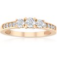 thumbnail image 1 of 1/2ct Diamond Three Stone Ring 14K Yellow Gold, 1 of 1