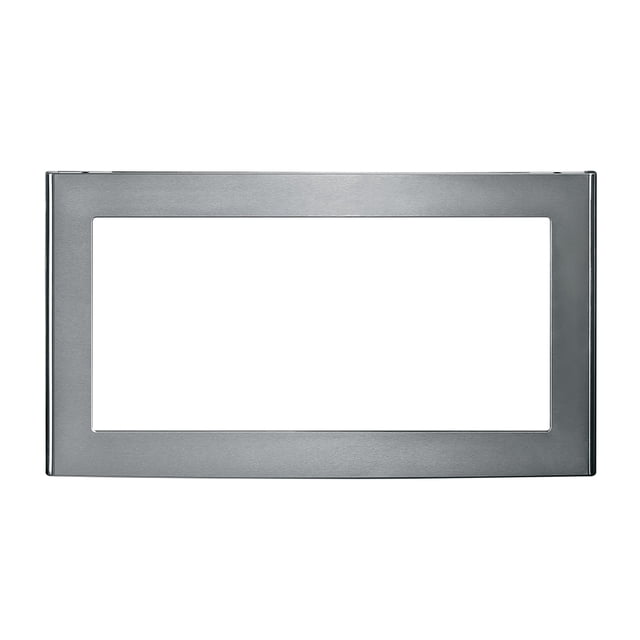 Monogram Trousse de Garniture Intégrée de 30 Pouces pour Micro-Ondes - JX830SFC par GE, Comprenant un Cadre en Acier Inoxydable Élégant Conçu pour Intégrer de Façon Fluide un Micro-Ondes Intégré aux Armoires. Idéal pour les installations de Micro-Ondes de 30 Pouces.