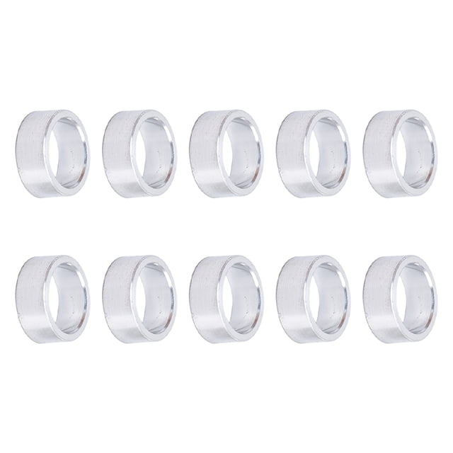 10Pcs Aluminum Alloy Spacer, 10mm Outer Diameter, Unthreaded Spacer Support Fittings Round Standoff Spacer