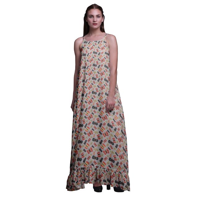 Bimba Chemises de Nuit Light Gray3 Insect Insect pour Femmes en Rayonne Imprimée à Bretelles Spaghetti Lingerie de Nuit pour Femmes Grande