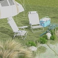thumbnail image 2 of Outsunn Ensemble de 2 Chaises de Pêche, Chaises de Camping pour l'Extérieur, Gris Pâle, 2 of 10
