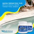 thumbnail image 3 of E-Z Patch EZP132 3 Lb Blanc Thinset Ciment pour Piscine, 3 of 6