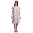 thumbnail image 1 of Moomaya Chemise de Nuit d'Allaitement pour Femmes à Col Rond Imprimée en Popeline de Coton, 1 of 4