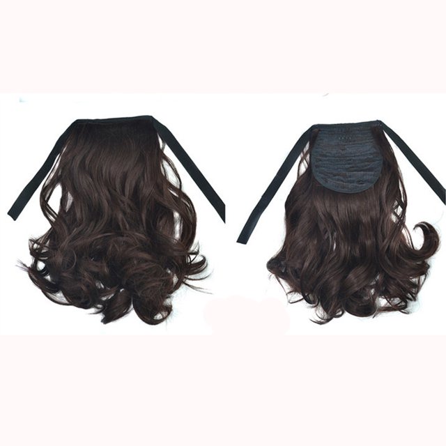 TopLLC Perruques Femmes Ruban Ondulé Bouclé Queue de Cheval Courte Extensions de Cheveux Pièce de Cheveux