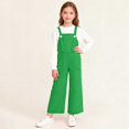 thumbnail image 2 of Children's Solid Color Pocket Jumpsuit, Mid Size Casual Overalls for Adults, Comfortable and Versatile, 2 of 9