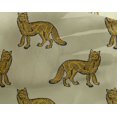 thumbnail image 4 of oneOone Georgette Viscose Fabric Fox Block Print Fabric By The Yard 42 Inch Wide, 4 of 4