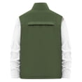 thumbnail image 3 of Styesk Jackets for Men Men's Thin Workwear Solid Color Stand Collar Sleeveless Jacket Tank, 3 of 3