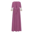 thumbnail image 3 of UPPADA Plus Victorian Dress Taille pour Femmes à Lacets Manches Évasées Robe de Bal avec Corset Soirée Maxi Robes Vintage Robe Cocktail Robes de Mariage Aubaines Vêtements pour Femmes, 3 of 5