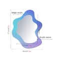 thumbnail image 1 of High Quality Magnetic Locker Mirror Portable Rectangular Hanging Mirror School Bathroom Refrigerator Cabinet Decoration Mirrors, 1 of 9