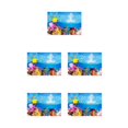 thumbnail image 1 of Youkk Beautiful PVC Aquarium Background Poster Vibrant Fish Tank Decoration Landscape 30x52cm 5Set, 1 of 6