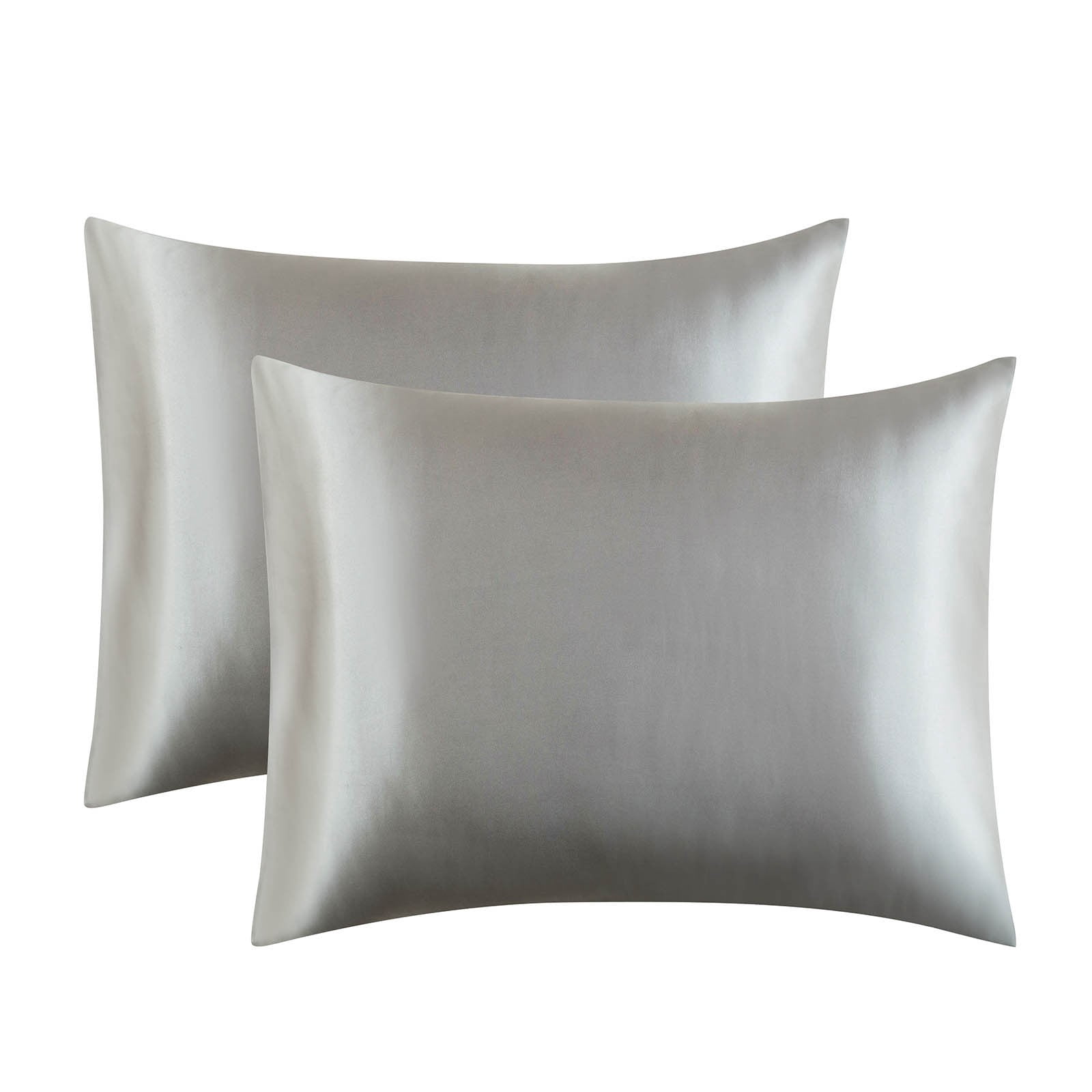 Bdday Throw Pillow Covers Simulated Silk Pillowcase for Hair and Skin - Simulated Silk Pillowcase 2 Sets 20x26 Inches with Envelope Closure, Gift for Women Men Square Pillow Covers