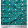 thumbnail image 1 of Soimoi Georgette Viscose Fabric Anchor Hook,Shell & Starfish Ocean Decor Fabric Printed Yard 42 Inch Wide, 1 of 3