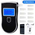 thumbnail image 1 of CUITING Breathalyzer  Professional-Grade Accuracy Digital Blue LED Screen Portable Breath Alcohol Tester High Accuracy Breathalyzer with 25 Mouthpieces for Personal Home Use, 1 of 5