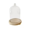 thumbnail image 1 of veasfak Cloche en Verre Transparent Support Multifonctionnel pour Maison Bureau 9x12cm, 1 of 9