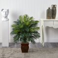 thumbnail image 2 of Areca avec Jardinière Décorative Plante en Soie, 2 of 5