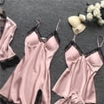 thumbnail image 3 of LSLJS Lingerie Femmes Robe en Soie et Dentelle Robe de Nuit Tenue de Sommeil Nuisette Ensemble de Pyjama, Peignoirs Cadeaux pour Femmes, 3 of 6