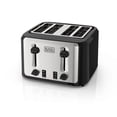 thumbnail image 1 of Black+Decker 4-Slice Toaster, Stainless Steel/Black, TR7847-1BDC, 1 of 6