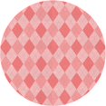 thumbnail image 1 of Ahgly Company Tapis d'Intérieur Ronds Transitionnels Roses Lavables à la Machine, 4 Pieds Rond, 1 of 7