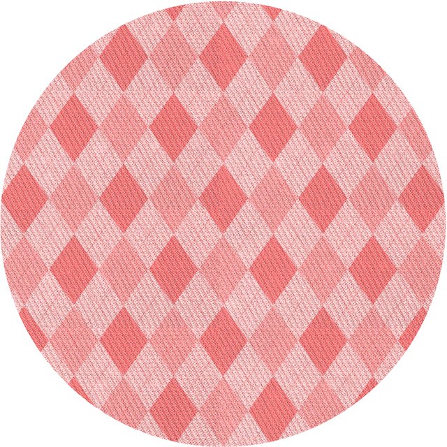 Ahgly Company Tapis d'Intérieur Ronds Transitionnels Roses Lavables à la Machine, 4 Pieds Rond